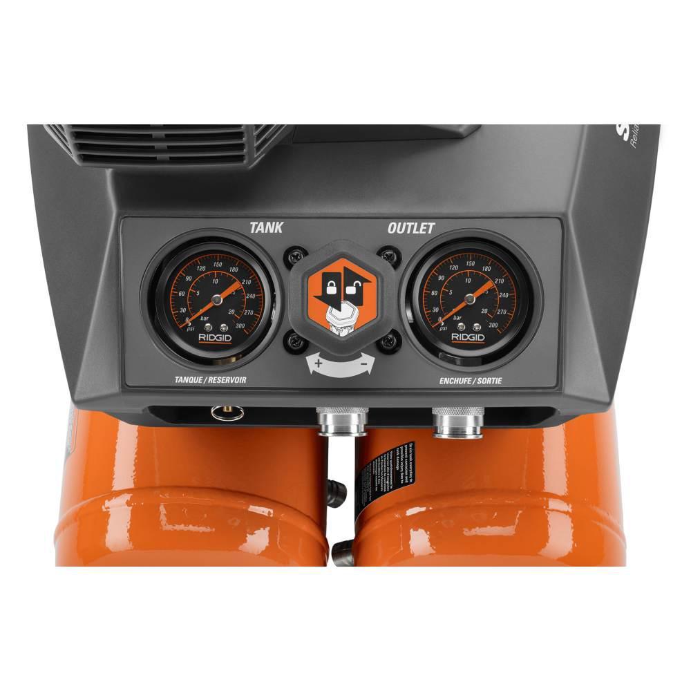 4.5 Gal. Portable Electric Strong Start Air Compressor with 15¬∞ 1-3/4 in. Coil Roofing Nailer - Super Arbor
