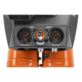 4.5 Gal. Portable Electric Strong Start Air Compressor with 15¬∞ 1-3/4 in. Coil Roofing Nailer - Super Arbor