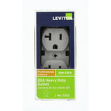 20 Amp Industrial Grade Heavy Duty Self Grounding Duplex Outlet, Gray - Super Arbor