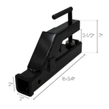 Extreme Max Clamp-On Tractor Bucket Hitch Receiver Adapter - 2 in. - Super Arbor