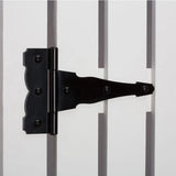 Everbilt Black Stainless Steel Decorative Gate Hinge and Latch Set