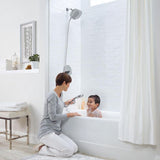 Spectra 4-spray 9.5 in. Dual Shower Head and Handheld Shower Head in Chrome