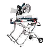 15 Amp 12 in. Corded Dual-Bevel Sliding Glide Miter Saw Combo Kit with Bonus Gravity Rise Wheeled Miter Saw Stand