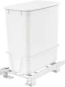 Rev-A-Shelf 20-Quart Plastic Pull Out Trash Can