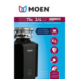 Moen GX 3/4-HP Continuous Feed Noise Insulation Garbage Disposal