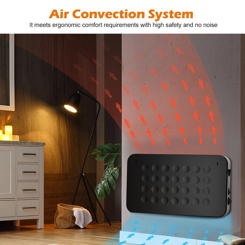 1500-Watt 12-Hour Timer LED Remote Control Portable Oscillating PTC Ceramic Space Heater - Super Arbor