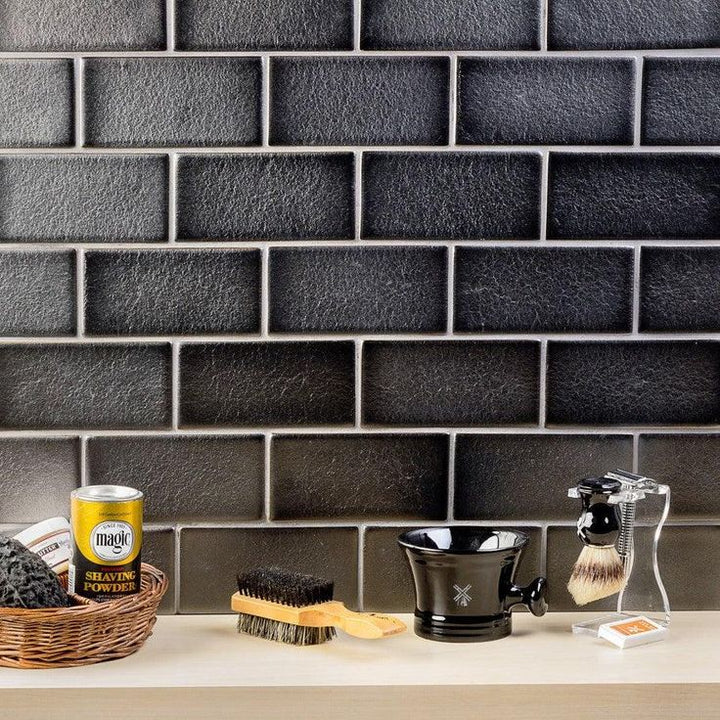 Divine Gunmetal 3 in. x 6 in. Polished Ceramic Subway Tile (32 Pieces, 4 Sq. Ft. / Case)
