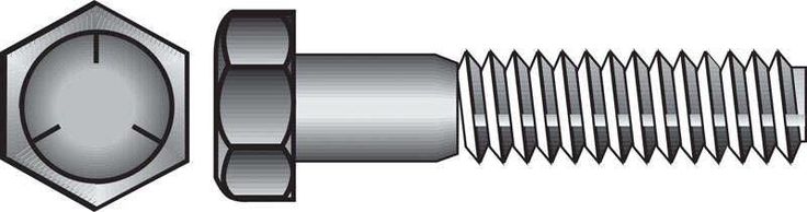 Hillman 1/2 in. Diameter x 7 in. Length Heat-Treated Zinc Steel Hex Head Cap Screw, 25-Pack