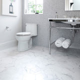 Merola Tile Classico Carrara Hexagon 7 in. x 8 in. Porcelain Floor and Wall Tile (7.67 sq. ft. / case)