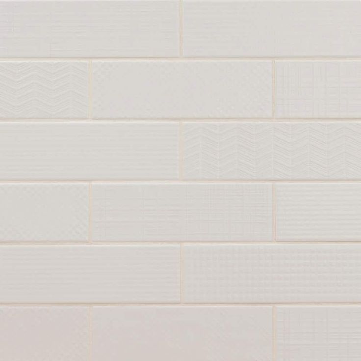 MSI Citylights Pure 3D Mix 12 in. x 4 in. Glossy Ceramic White Textured Subway Tile (9.9 sq. ft. / case)