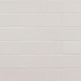 MSI Citylights Pure 3D Mix 12 in. x 4 in. Glossy Ceramic White Textured Subway Tile (9.9 sq. ft. / case)