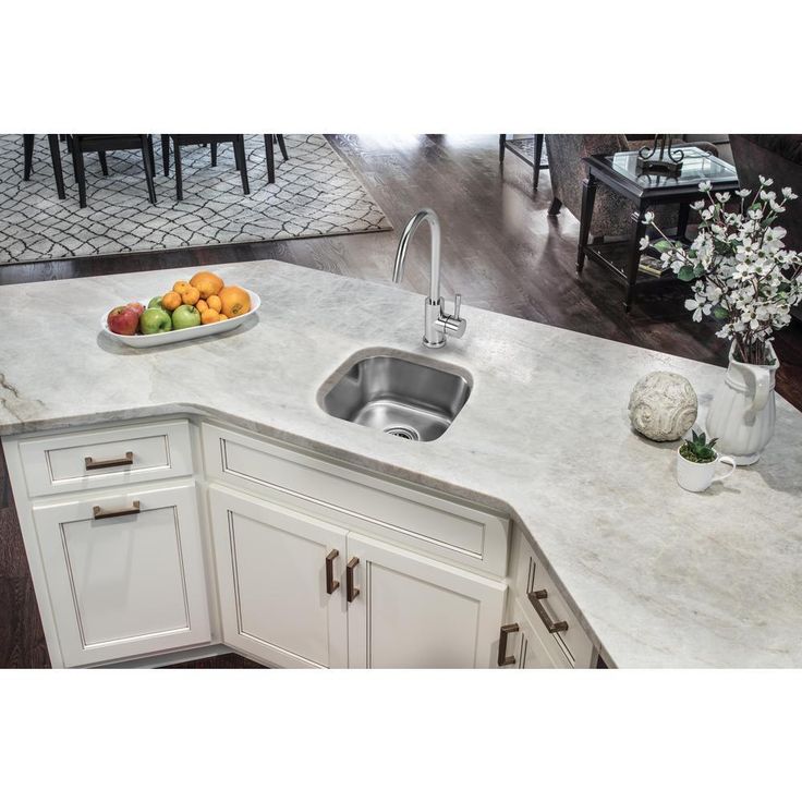All-In-One Undermount 18-Gauge Stainless Steel 15 in. 0-Hole Single Bowl Bar Sink with Gooseneck Kitchen Faucet