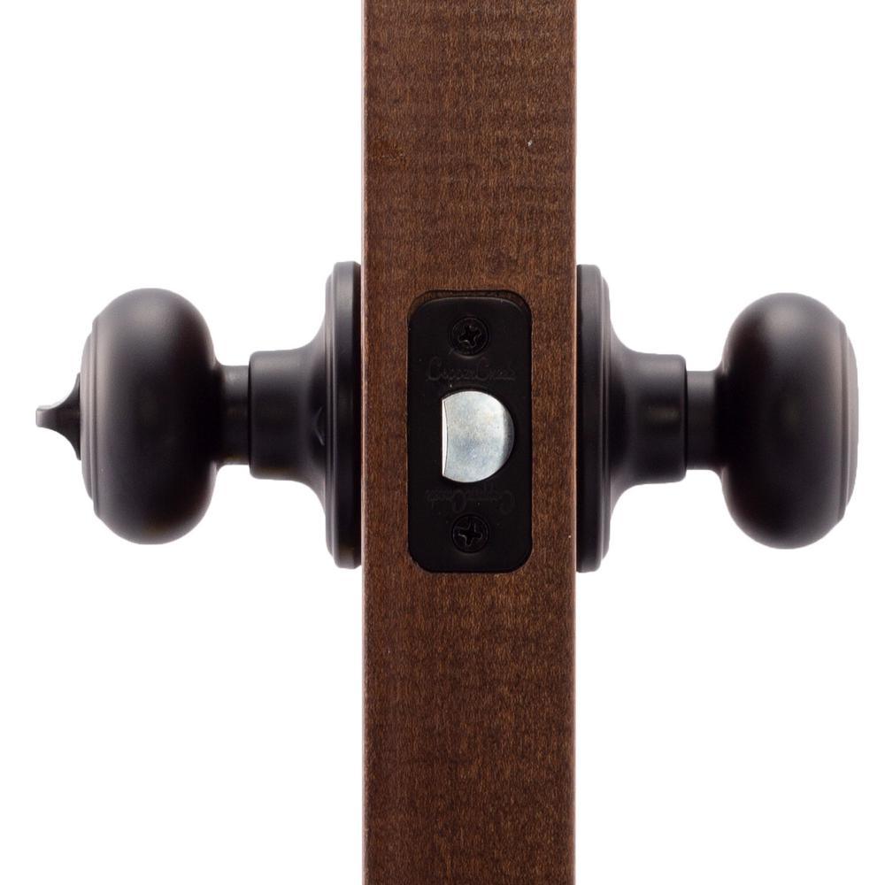 Colonial Black Privacy Bed/Bath Door Knob - Super Arbor