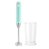 2-Speed Mint Green Hand Blender with Beaker