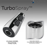 Pavilion Single-Handle Pull-Down Kitchen Faucet with TurboSpray and FastMount and Soap Dispenser in Bronze - Super Arbor