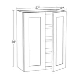 Home Decorators Collection Newport 27 in. W x 12 in. D x 36 in. H Assembled Plywood Wall Kitchen Cabinet in Cinnamon with Soft Close