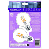 Philips 60-Watt Equivalent G25 Dimmable LED Light Bulb Clear Daylight (8-Pack)
