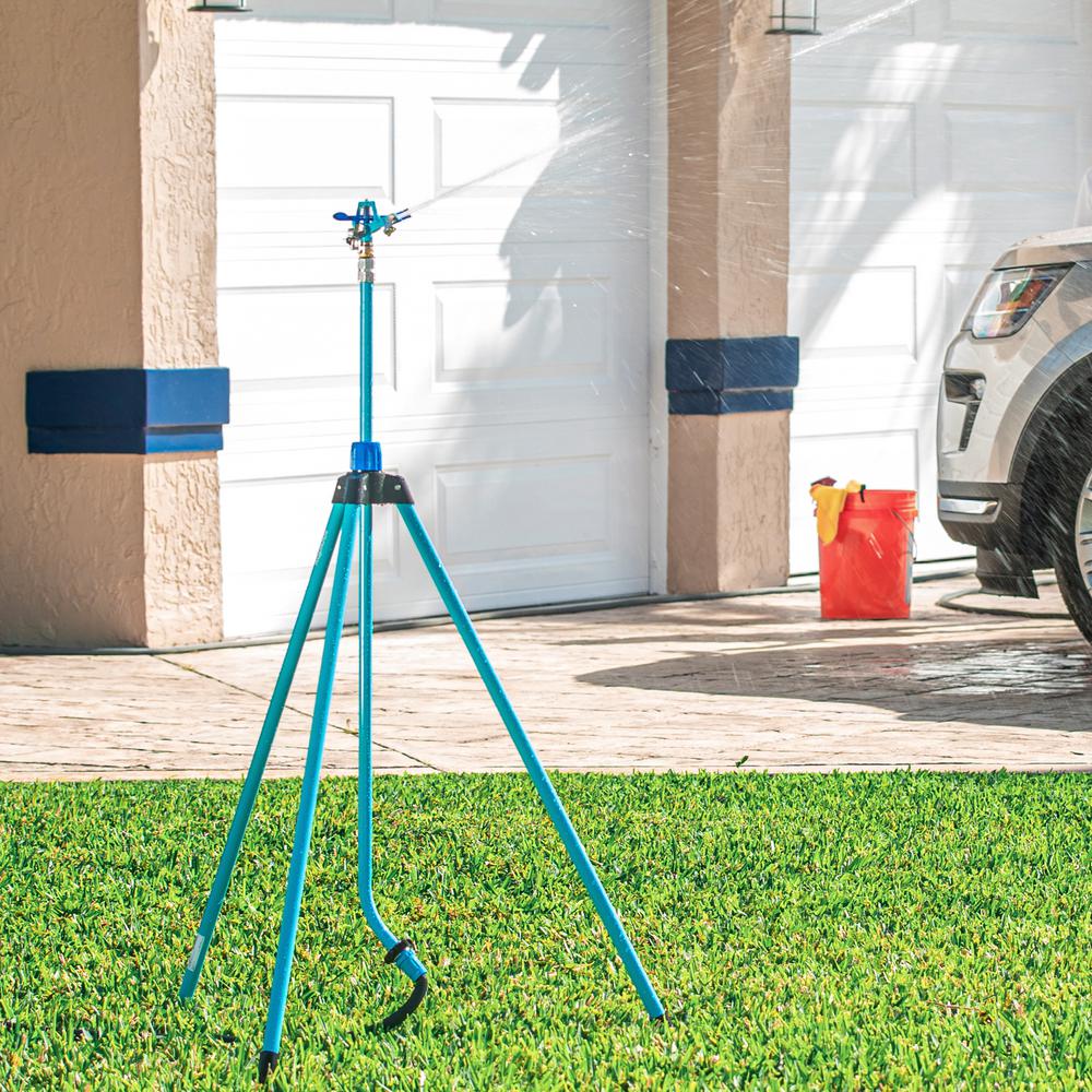 Indestructible Zinc Impulse 360¬∞ Telescoping Tripod Sprinkler - Super Arbor