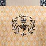 Queen Bee Yellow Cotton Hostess Apron