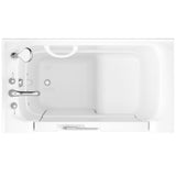 HD Series 29 in. x 53 in. Left Drain Wheelchair Access Walk-In Soaking Bathtub in White - Super Arbor