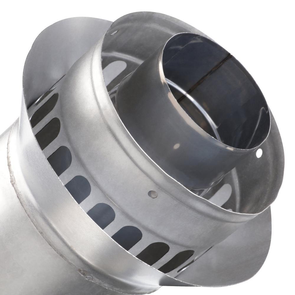 3 in. x 5 in. Stainless Steel Concentric Vertical Vent Termination For Indoor Tankless Gas Water Heaters - Super Arbor
