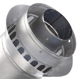 3 in. x 5 in. Stainless Steel Concentric Vertical Vent Termination For Indoor Tankless Gas Water Heaters - Super Arbor