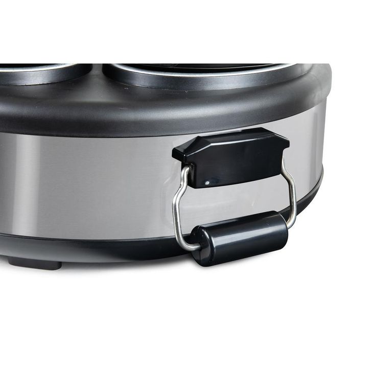 Triple 1.5 qt. Stainless Steel Slow Cooker Buffet