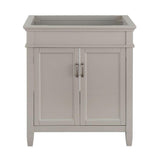 Ashburn 30 in. W x 21.63 in. D Vanity Cabinet in Grey - Super Arbor