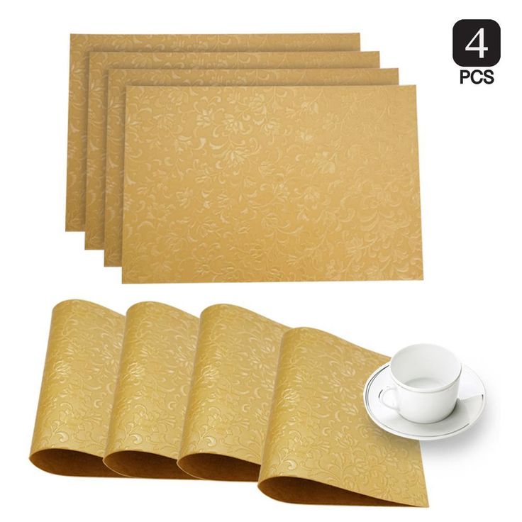 Susan Gold Faux Leather Placemat (Set of 4)