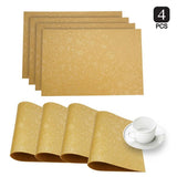 Susan Gold Faux Leather Placemat (Set of 4)