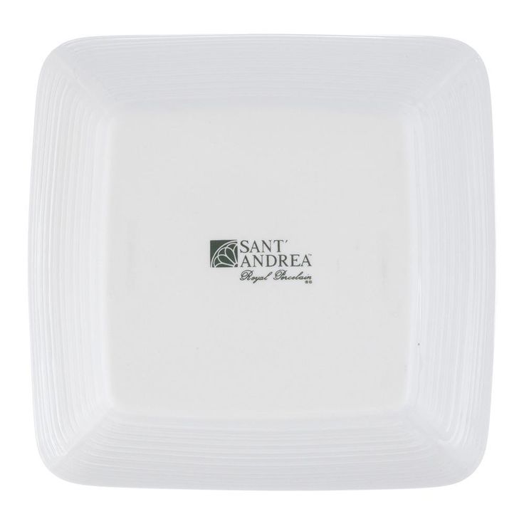 Sant' Andrea 9 oz. Bright White Botticelli Low Square Bowl (Set of 36)