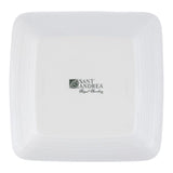 Sant' Andrea 9 oz. Bright White Botticelli Low Square Bowl (Set of 36)