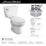 Cadet 2-Piece 1.6 GPF Tall Height Pressure-Assisted Elongated Toilet in White, Seat Not Included - Super Arbor