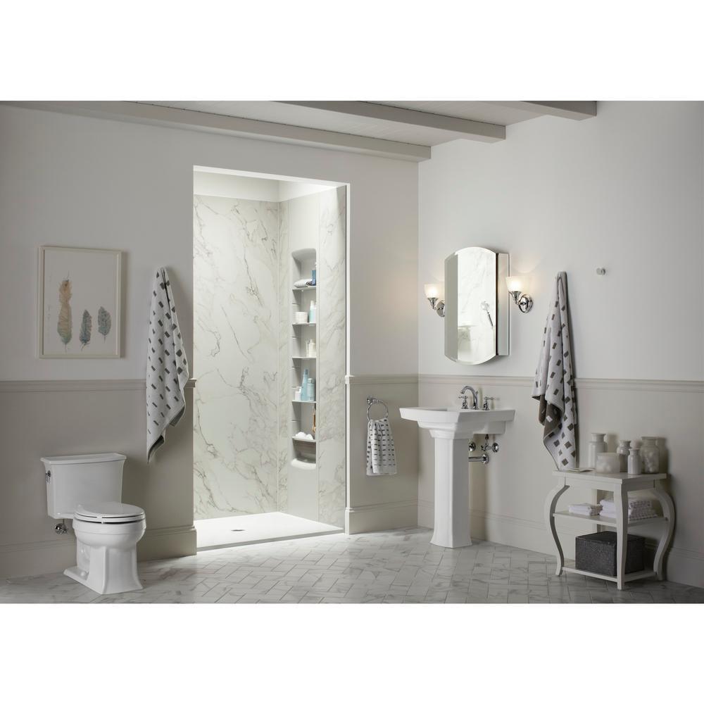 Archer 1-piece 1.28 GPF Single Flush Elongated Toilet in White - Super Arbor