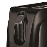 2-Slice Black Toaster with Cool-Touch Exterior