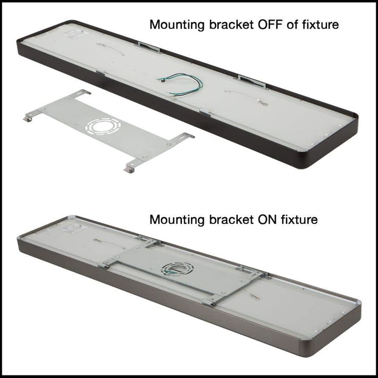 Commercial Electric 4 ft. x 10 in. Blackened Steel Back-Lit LED Panel Light 4000 Lumens 3000K 4000K 5000K Dimmable Kitchen Lighting