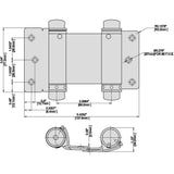 3 in. x 3 in. Oil-Rubbed Bronze Double-Action Spring Door Hinge - Super Arbor