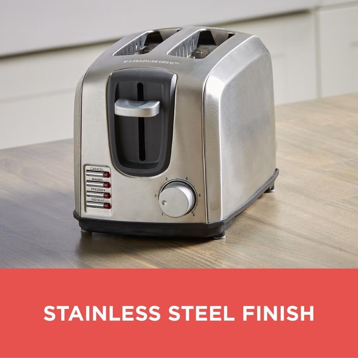 2-Slice Stainless Steel Toaster