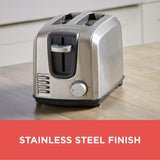 2-Slice Stainless Steel Toaster