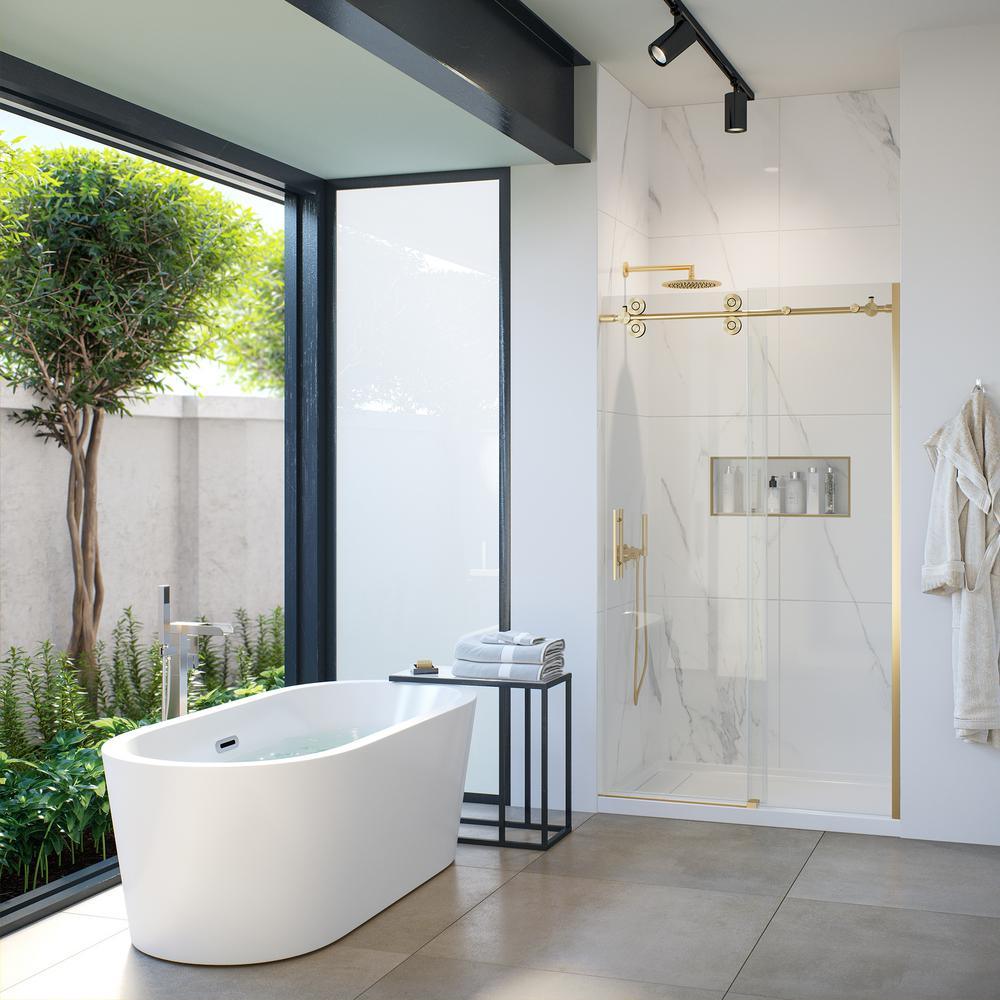 Lyra 66.5 in. Acrylic Double Slipper Flatbottom Non-Whirlpool Bathtub in White - Super Arbor
