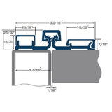 83 in. Full Surface Continuous Hinge Heavy Duty Limted Frame in Aluminum - Super Arbor