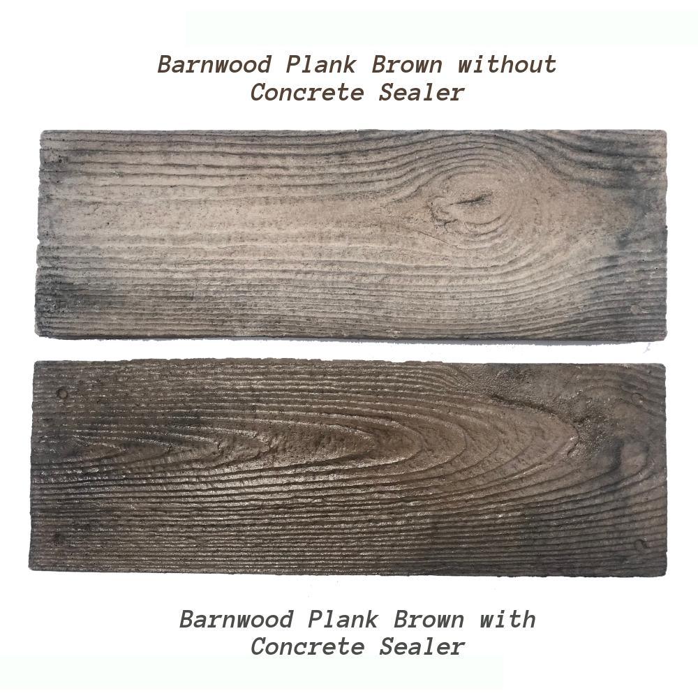 75 sq. ft. Barnwood Plank Patio-On-A-Pallet Paver Set in Brown - Super Arbor