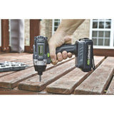 20-Volt Lithium-ion Cordless Quick-Change Impact Driver with Light, Power Indicator, Charger, Battery and Bit - Super Arbor