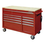 52 in. 9-Drawer Mobile Workbench in Gloss Blue - Super Arbor