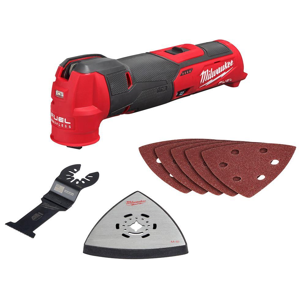 M12 FUEL 12-Volt Lithium-Ion Cordless Oscillating Multi-Tool and Jig Saw with two 3.0 Ah Batteries - Super Arbor