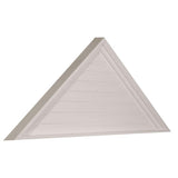 72 in. x 21 in. Triangle Primed Polyurethane Paintable Gable Louver Vent - Super Arbor