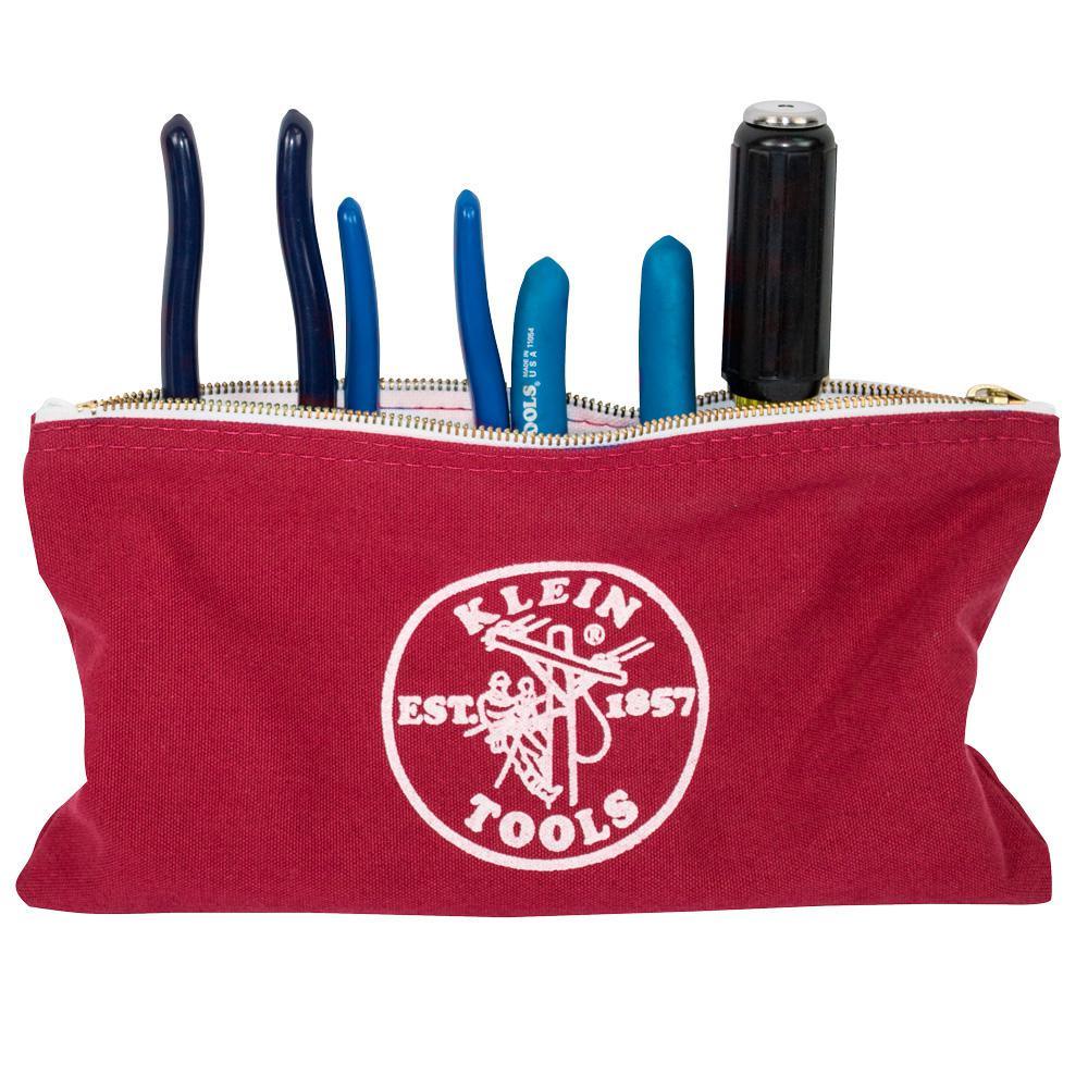 12-1/2 in. Multi-Color Zipper Bags-Canvas (4-Pack) - Super Arbor
