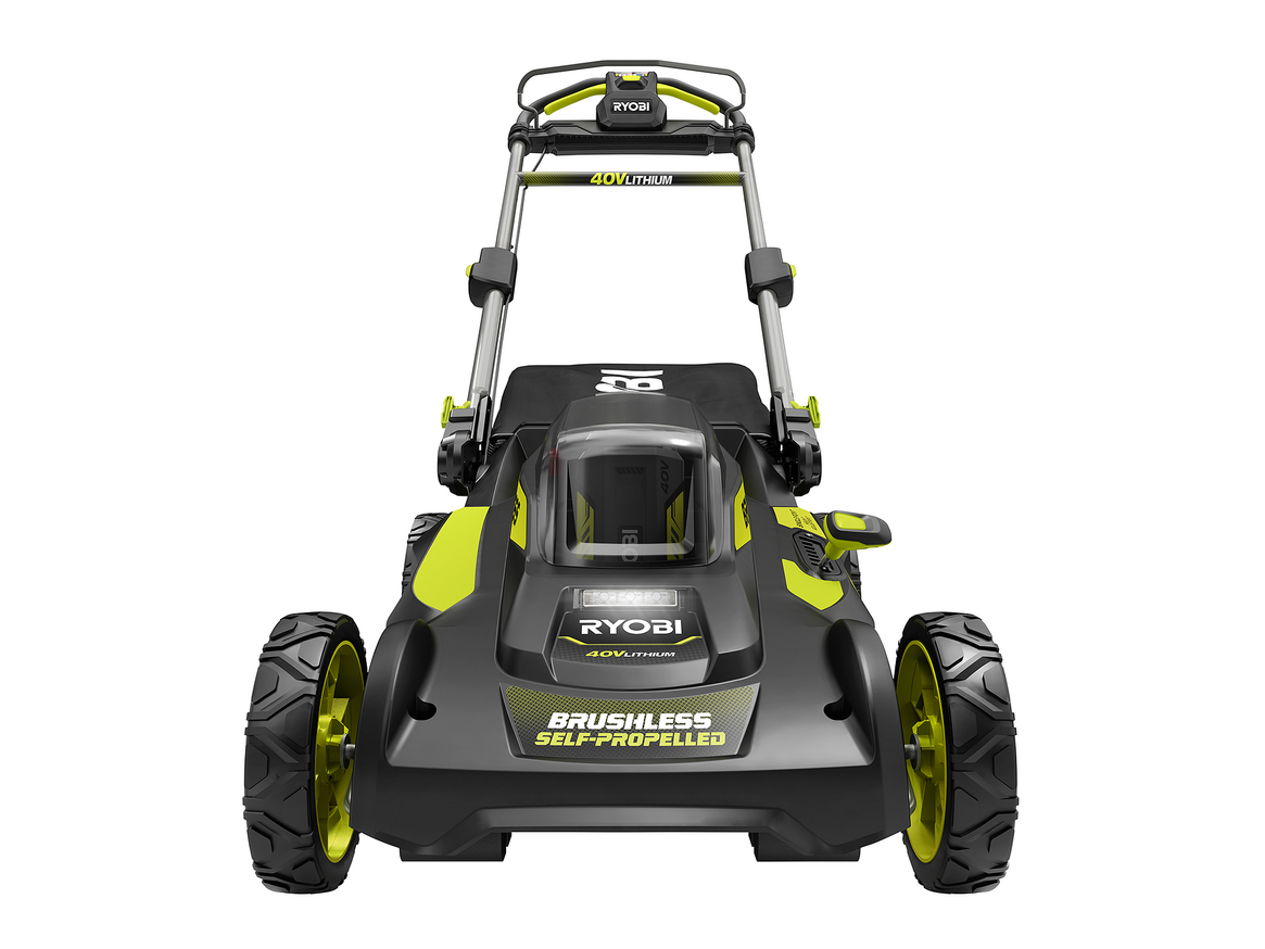 RYOBI 20 in. 40-Volt Brushless Lithium-Ion Cordless Self-Propelled Lawn Mower with 5.0 Ah Battery and Charger
