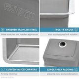 20 in. Single Bowl Undermount Stainless Steel Bar Prep Kitchen Sink