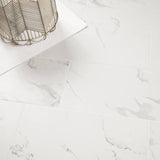 MSI 12 in. x 24 in. Carrara Polished Porcelain Floor and Wall Tile (16 sq. ft./case)